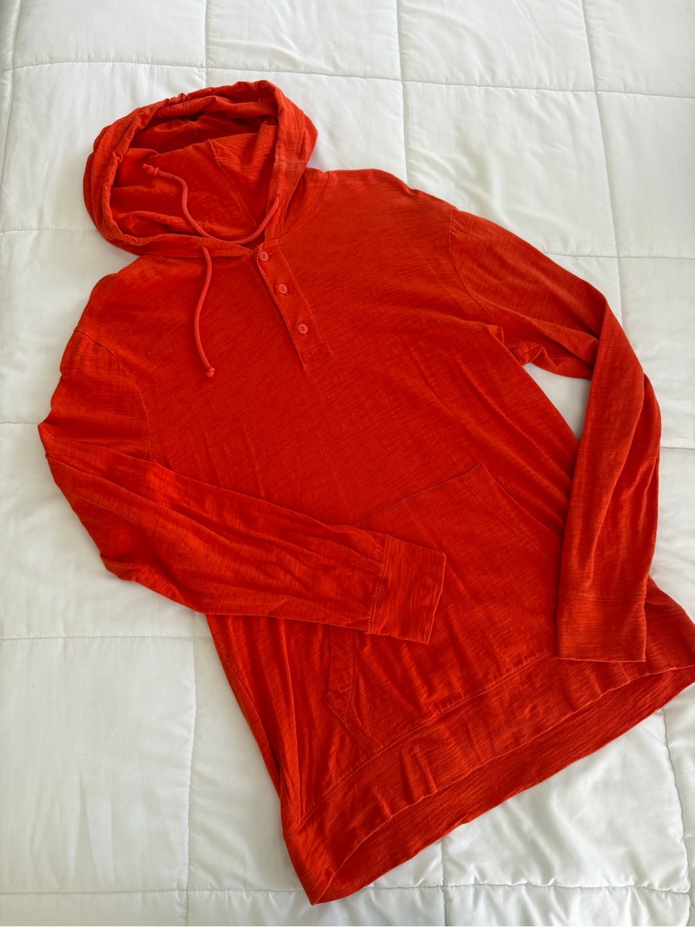 GAP Men's Lightweight Orange Pull Over Hoodie